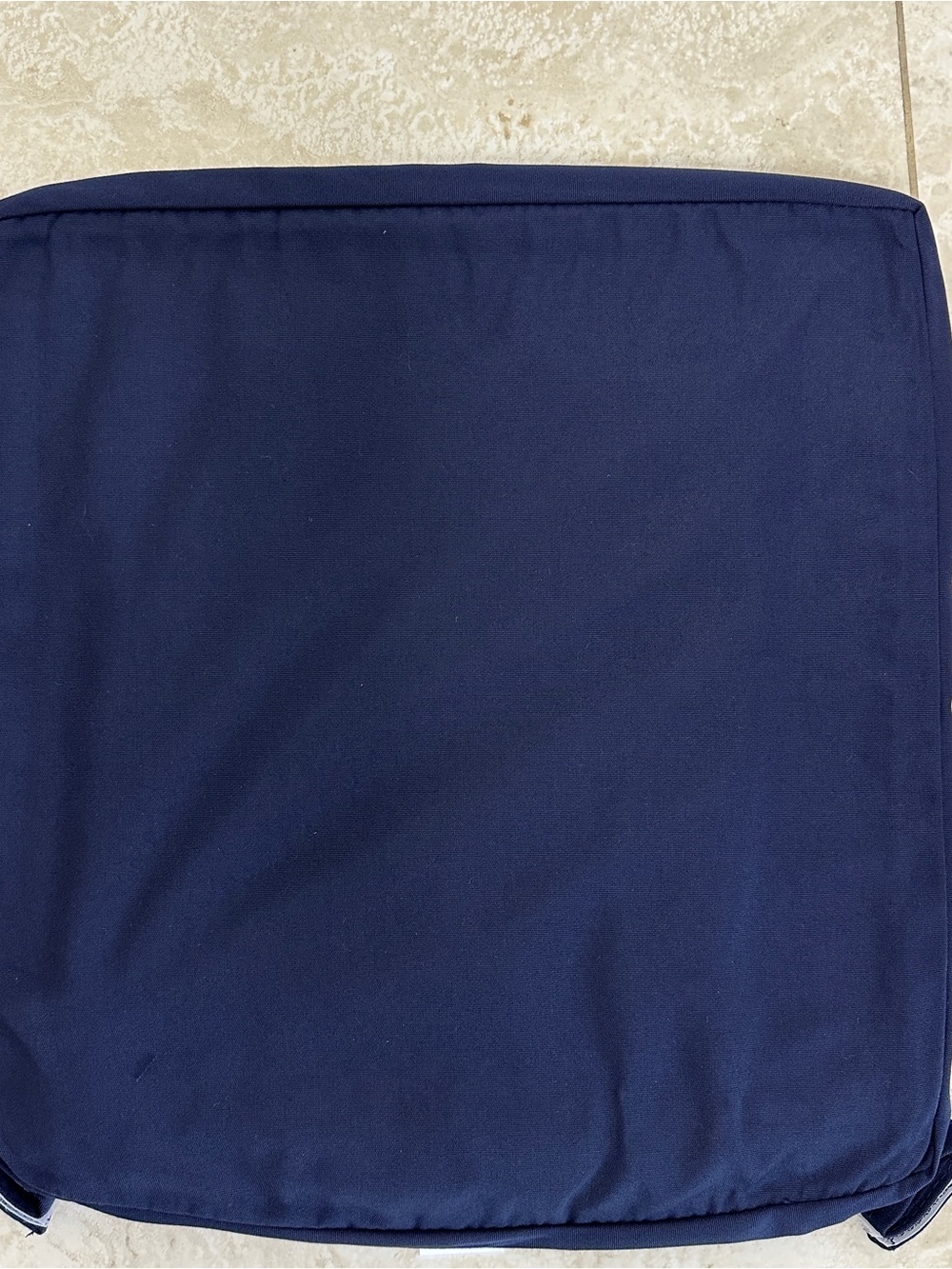 Sunbrella Navy Blue Square Seat Cushion Cover Replacement Covers (set of 8) NWT
